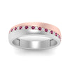 Load image into Gallery viewer, Mens 2 Tone Diagonal Stone Engagement Ring