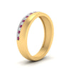 Load image into Gallery viewer, Mens 2 Tone Diagonal Stone Engagement Ring