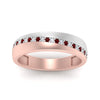 Load image into Gallery viewer, Mens 2 Tone Diagonal Stone Engagement Ring