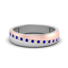 Load image into Gallery viewer, Mens 2 Tone Diagonal Stone Engagement Ring