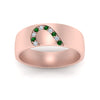 Load image into Gallery viewer, mens-anniversary-band-with-emerald-in-rose-gold-FDM1144-BGEMGRANGLE5-NL-RG.jpg