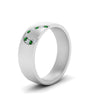 Load image into Gallery viewer, mens-anniversary-band-with-emerald-in-white-gold-FDM1144-BGEMGRANGLE2-NL-WG.jpg
