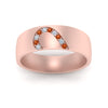 Load image into Gallery viewer, mens-anniversary-band-with-orange-sapphire-in-rose-gold-FDM1144-BGSAORANGLE5-NL-RG.jpg