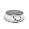 Load image into Gallery viewer, mens-anniversary-band-with-orange-sapphire-in-white-gold-FDM1144-BGSAOR-NL-WG.jpg