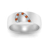 Load image into Gallery viewer, mens-anniversary-band-with-orange-sapphire-in-white-gold-FDM1144-BGSAORANGLE5-NL-WG.jpg
