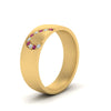 Load image into Gallery viewer, mens-anniversary-band-with-pink-sapphire-in-yellow-gold-FDM1144-BGSADRPIANGLE2-NL-YG.jpg