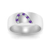 Load image into Gallery viewer, mens-anniversary-band-with-purple-topaz-in-white-gold-FDM1144-BGVITOANGLE5-NL-WG.jpg