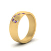 Load image into Gallery viewer, mens-anniversary-band-with-purple-topaz-in-yellow-gold-FDM1144-BGVITOANGLE2-NL-YG.jpg