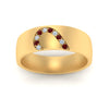 Load image into Gallery viewer, mens-anniversary-band-with-ruby-in-yellow-gold-FDM1144-BGRUDRANGLE5-NL-YG.jpg