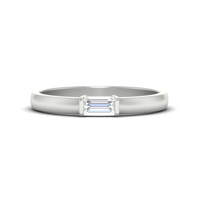 Mens Baguette Diamond Engagement Ring