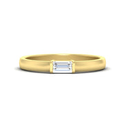 Mens Baguette Diamond Engagement Ring