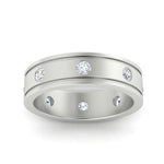 Load image into Gallery viewer, mens-bezel-set-diamond-eternity-engagement-ring-in-white-gold-fdm10342roangle5-nl-wg
