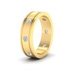 Load image into Gallery viewer, mens-bezel-set-diamond-eternity-engagement-ring-in-yellow-gold-fdm10342roangle2-nl-yg