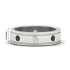 Load image into Gallery viewer, mens-bezel-set-diamond-eternity-engagement-ring-with-black-diamond-in-white-gold-fdm10342rogblack-nl-wg-hw.jpg