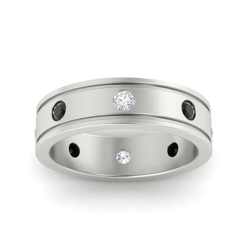mens-bezel-set-diamond-eternity-engagement-ring-with-black-diamond-in-white-gold-fdm10342rogblackangle5-nl-wg.jpg