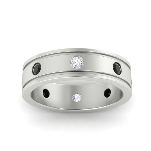 mens-bezel-set-diamond-eternity-engagement-ring-with-black-diamond-in-white-gold-fdm10342rogblackangle5-nl-wg.jpg