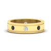 Load image into Gallery viewer, mens-bezel-set-diamond-eternity-engagement-ring-with-black-diamond-in-yellow-gold-fdm10342rogblack-nl-yg.jpg