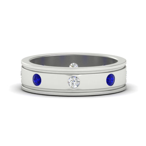 mens-bezel-set-diamond-eternity-engagement-ring-with-blue-sapphire-in-white-gold-fdm10342rogsabl-nl-wg.jpg