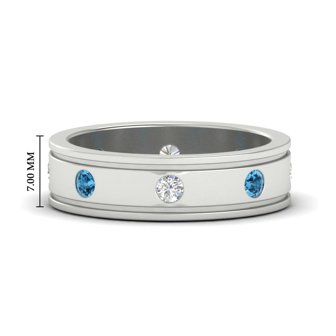 mens-bezel-set-diamond-eternity-engagement-ring-with-ice-blue-topaz-in-white-gold-fdm10342rogicblto-nl-wg-hw