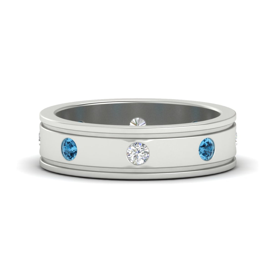 mens-bezel-set-diamond-eternity-engagement-ring-with-ice-blue-topaz-in-white-gold-fdm10342rogicblto-nl-wg
