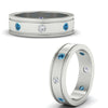 Load image into Gallery viewer, mens-bezel-set-diamond-eternity-engagement-ring-with-ice-blue-topaz-in-white-gold-fdm10342rogicbltoangle3-nl-wg.jpg
