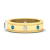Load image into Gallery viewer, mens-bezel-set-diamond-eternity-engagement-ring-with-ice-blue-topaz-in-yellow-gold-fdm10342rogicblto-nl-yg-hw.jpg