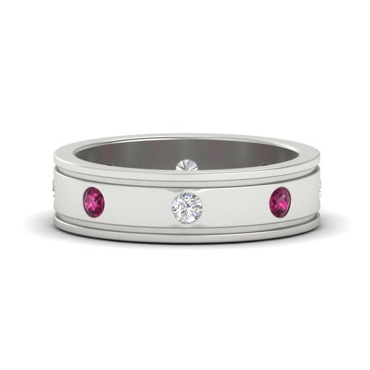 mens-bezel-set-diamond-eternity-engagement-ring-with-pink-sapphire-in-white-gold-fdm10342rogsadrpi-nl-wg.jpg