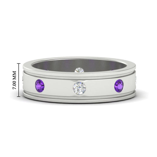 mens-bezel-set-diamond-eternity-engagement-ring-with-purple-amethyst-in-white-gold-fdm10342rogvito-nl-wg-hw.jpg