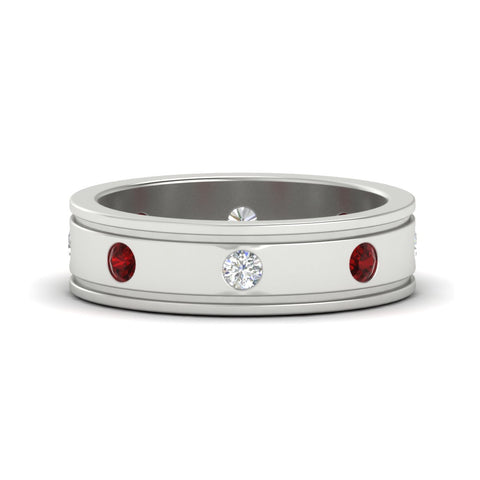 mens-bezel-set-diamond-eternity-engagement-ring-with-ruby-in-white-gold-fdm10342rogrudr-nl-wg.jpg