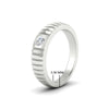 Load image into Gallery viewer, mens-bezel-set-modern-wedding-ring-in-white-gold-fdm186-nl-wg