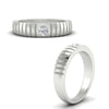 Load image into Gallery viewer, mens-bezel-set-modern-wedding-ring-in-white-gold-fdm186-nl-wg