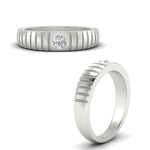 Load image into Gallery viewer, mens-bezel-set-modern-wedding-ring-in-white-gold-fdm186-nl-wg
