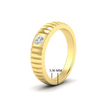 Load image into Gallery viewer, mens-bezel-set-modern-wedding-ring-in-yellow-gold-fdm186-nl-yg
