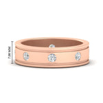 Load image into Gallery viewer, mens-bezel-set-wedding-eternity-band-in-rose-gold-fdm10342ro-nl-rg-hw