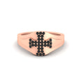 Thumbnail 16 - Mens Cross Gemstone Engagement Ring