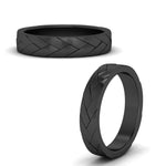 Load image into Gallery viewer, mens-braided-design-promise-ring-in-black-gold-fdm10396angle3-nl-bg
