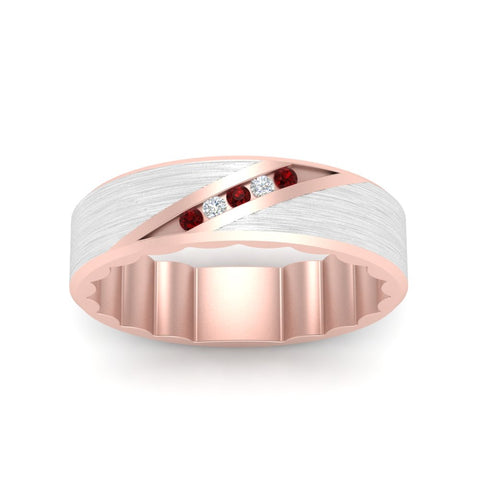 mens-brush-finish-2-tone-ruby-wedding-band-in-rose-gold-FD10395BGRUDRANGLE5-NL-RG