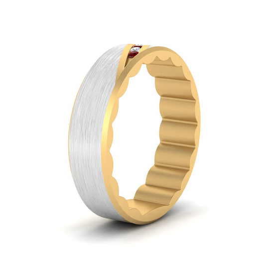 mens-brush-finish-2-tone-ruby-wedding-band-in-yellow-gold-FD10395BGRUDRANGLE2-NL-YG