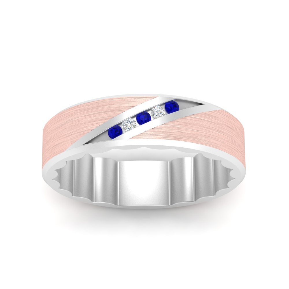 mens-brush-finish-2-tone-sapphire-wedding-band-in-white-gold-FD10395BGSABLANGLE5-NL-WG