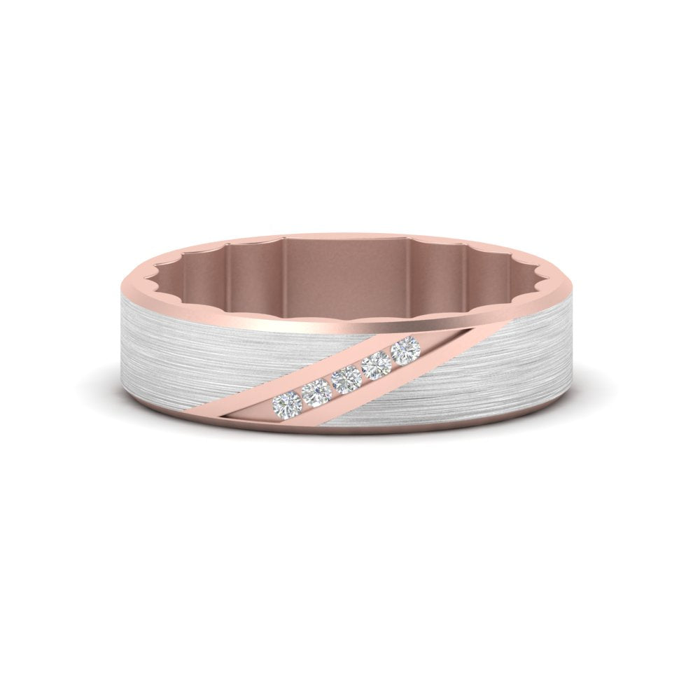 mens-brush-finish-2-tone-wedding-band-in-rose-gold-FD10395B-NL-RG