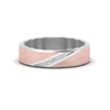 Load image into Gallery viewer, mens-brush-finish-2-tone-wedding-band-in-white-gold-FD10395B-NL-WG