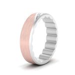 Load image into Gallery viewer, mens-brush-finish-2-tone-wedding-band-in-white-gold-FD10395BANGLE2-NL-WG
