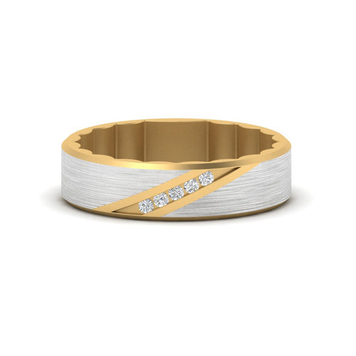 mens-brush-finish-2-tone-wedding-band-in-yellow-gold-FD10395B-NL-YG