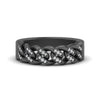 Load image into Gallery viewer, mens-cuban-link-diamond-wedding-band-in-black-gold-FDM10402-NL-BG