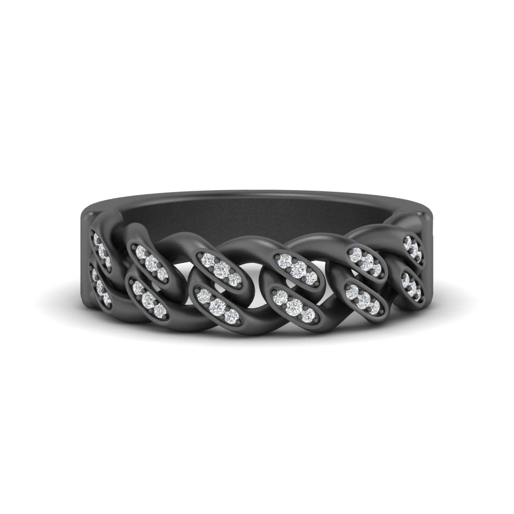 mens-cuban-link-diamond-wedding-band-in-black-gold-FDM10402-NL-BG