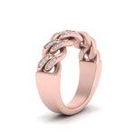 Load image into Gallery viewer, mens-cuban-link-diamond-wedding-band-in-rose-gold-fdm10402-nl-rg
