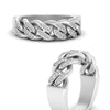 Load image into Gallery viewer, mens-cuban-link-diamond-wedding-band-in-white-gold-FDM10402ANGLE3-NL-WG
