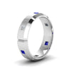 Load image into Gallery viewer, mens-diamond-engagement-rings-with-blue-sapphire-in-14K-white-gold-FDM8012BGSABLANGLE2-NL-WG.jpg