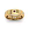 Load image into Gallery viewer, mens-diamond-engagement-rings-with-red-ruby-in-14K-yellow-gold-FDM8012BGRUDRANGLE5-NL-YG.jpg