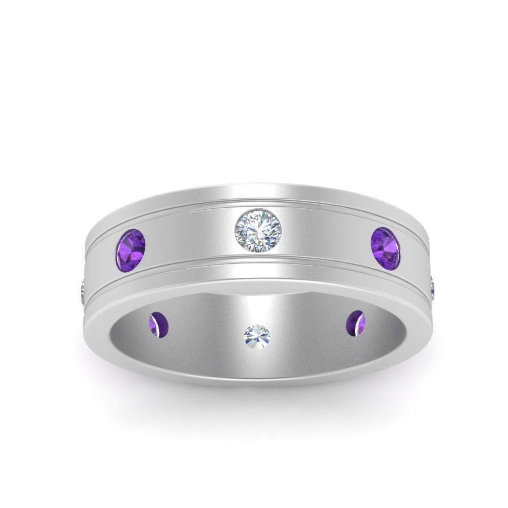 mens-diamond-eternity-ring-band-with-purple-topaz-in-white-gold-fdm124237rogvito-nl-wg